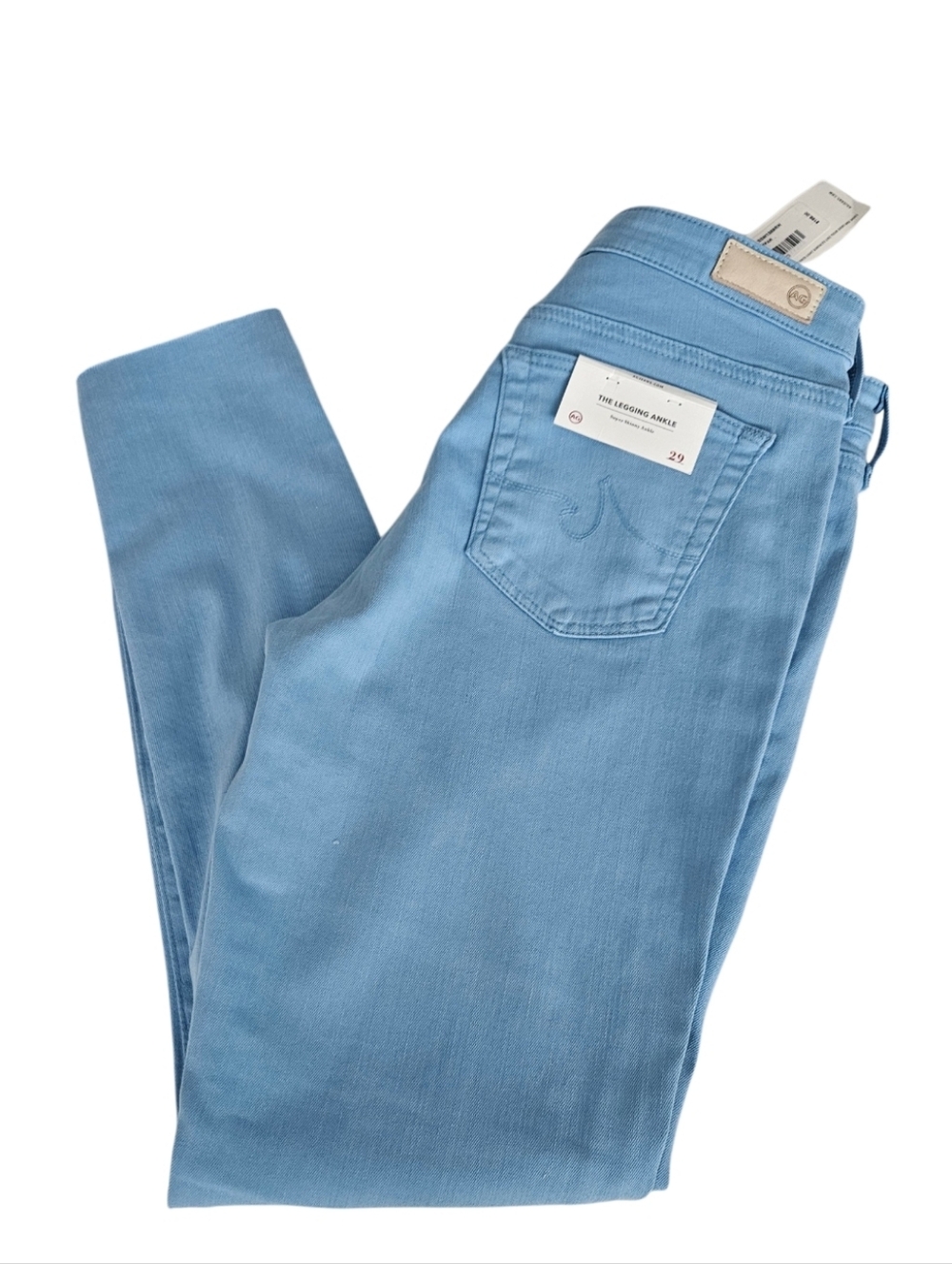 NWT AG Adriano Goldschmied Light Blue Sky Skinny Jeans Size 29 - Picture 6 of 10